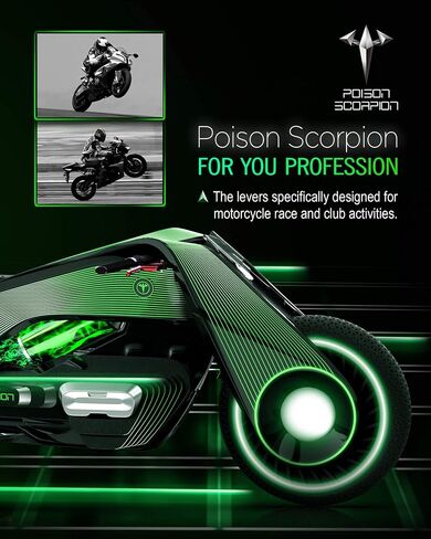 POISON SCORPION Black Motorcycle Brake Clutch Levers Wheel Adjustable Short Compatible with DL650 V-Strom 2004-2010 | SV650 SV650S 1999-2008 | Katana 600 750 GSX650F GSX750F 1998-2006 in Saudi Arabia