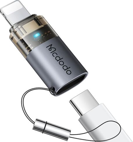 mcdodo 36W USB-C to Lightning Adapter with Lanyard, Type-C to Lightning Adapter PD Fast Charging for iPhone/AirPods/Original MacBook, Support Charging&Data Transmission in Saudi Arabia