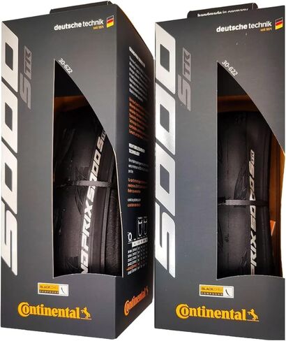 Continental Grand Prix 5000 S TR 700x25 Black/Transparent - Tubeless Ready - Pack of 2 Tires in Saudi Arabia