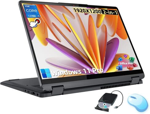 Lenovo Flex 5i 2-in-1 Laptop-14 "FHD Touchscreen ، Intel 10-Core I5-1235U ، 8GB RAM ، 512GB SSD+ 64GB SD CARD in Kuwait