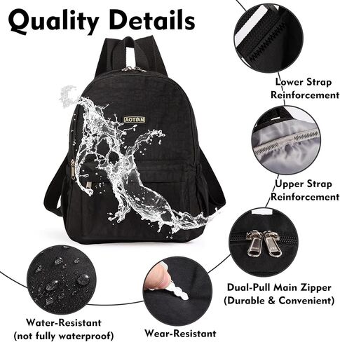 حقيبة ظهر صغيرة للمشي لمسافات طويلة للنساء - حقيبة نهارية متينة مقاومة للماء للسفر والتخييم والمغامرات في الهواء الطلق in Kuwait