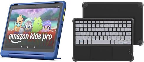 Fire HD 10 Kids Pro Tablet (32GB, Nebula) + Kids Keyboard in Saudi Arabia