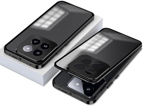 QUIETIP Case Compatible with Honor X7C & Honor 200 Smart with Screen Protector,Metal Frame + PC Frosted Surface Back Cover,Black in Saudi Arabia
