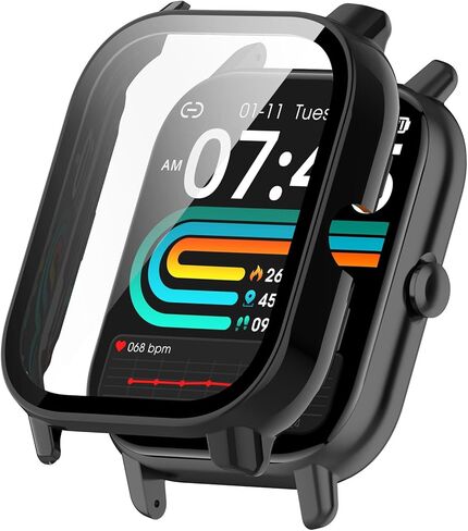 chofit المقصود لـ Qonbink L70/Jacoosa L70/Ganopterygon L70 Case Screen Screen Protector Ultra-Thin PC Protector Cover Pumper for Qonbink L70 Watch Case Accessories (6Packs) in Saudi Arabia