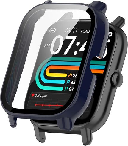chofit المقصود لـ Qonbink L70/Jacoosa L70/Ganopterygon L70 Case Screen Screen Protector Ultra-Thin PC Protector Cover Pumper for Qonbink L70 Watch Case Accessories (6Packs) in Saudi Arabia