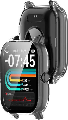 chofit المقصود لـ Qonbink L70/Jacoosa L70/Ganopterygon L70 Case Screen Screen Protector Ultra-Thin PC Protector Cover Pumper for Qonbink L70 Watch Case Accessories (6Packs) in Saudi Arabia