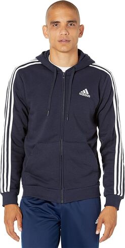 سترة بغطاء رأس بسحاب كامل للرجال من adidas، مقاس Orbit Green/White، مقاس 3X-Large كاجوال in Saudi Arabia