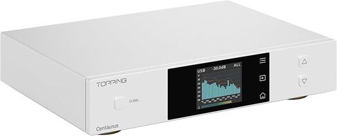 TOPPING Centaurus Fully Balanced R2R DAC with 10-Band PEQ, NOS/OS/Best Mode, Bluetooth LDAC Support, CPLD Jitter Rejection, IIS Input, and Preamp Functionality (Centaurus-Black) in Saudi Arabia