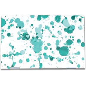 Laptop Skin Compatible with HP Envy x360 15.6" (2023) - Teal Splatter - Premium 3M Vinyl Protective Wrap Decal Cover - Easy to Apply | Crafted in The USA by MightySkins