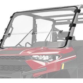 KEMIMOTO Flip Windshield Compatible with Ranger 1000,UTV 2-IN-1 Fold Down Windshield Compatible with Polaris Ranger XP 1000/ 1000 2017-2023