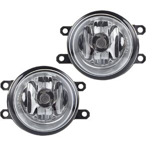 Fog Light Assembly Replacement for 2011-2013 CT200h 2011-2014 IS250/350 Toyota 4Runner Avalon Camry Highlander Matrix Prius Rav4 Tacoma With H11 12V 55W Halogen Bulbs 1 Pair