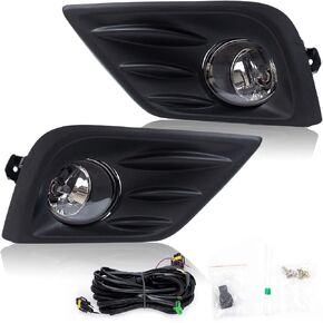 RP Remarkable Power, Fog Light for 2016-2018 Altima 4-Door Sedan Clear Driving Bumper Fog Lamps with wiring harness and switch kit, H11 12V 55W Halogen Bulbs FL7167
