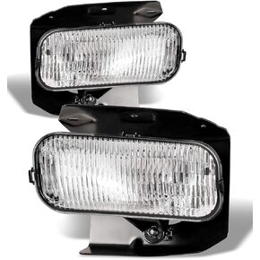 AUTOWIKI Fog Lights for 1999-2003 Ford F150 F-150/1999-2002 Ford Expedition (XL, XLT, Lariat Model Without STX ED), 2004 Ford F150 Heritage 1 Pair of Front Fog Lamp Replacement Clear Lens