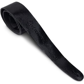 C. F. Martin 18A0064 2 1/8" Leather Strap with Logo, Black