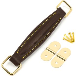 Guitar Amplifier Handle,PU Leather Internal Steel Leather Style Replacement Strap for Guitar Amplifiers Speaker,Black (black)