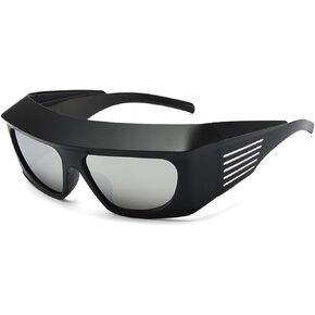 Vintage Cycling Sunglasses - Kurt Cobain Clout Goggles - Oversized Rectangular Frames - Retro Eyewear