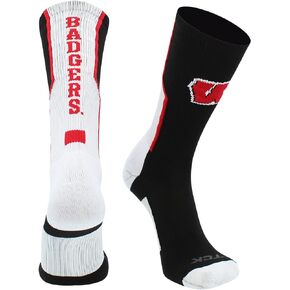 TCK Wisconsin Badgers Socks Perimeter Crew