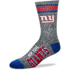 NFL Got Marble Grey Crew Sock Grey Large - New York Giants