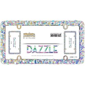 Cruiser Accessories 16130 Dazzle License Plate Frame, Chrome