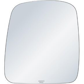 exactafit 8729L Driver Side Mirror Glass Left Replacement Compatible With 2003-2021 Chevy Express, 2003-2020 GMC Savana 1500 2500 3500