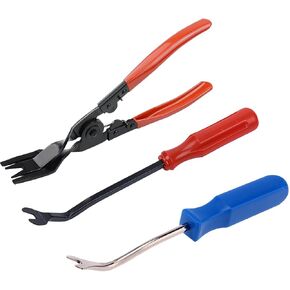 3 PCS Upholstery and Construction Staple Remover Tack Puller Nail Remover Tools,Heavy Duty Tack Remover,for Remove Staple in Furniture Wooden