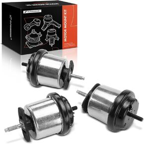 A-Premium 3PCS Engine Motor Mount and Transmission Mount Kit Compatible with GMC Acadia 2007-2008 & Buick Enclave 2008-2008 & Saturn Outlook 2007-2008, 3.6L, Automatic Transmission, Replace# 25857745