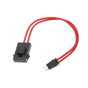 1 Pc Mini 32V 20A Universal Fuse Holder - Automotive Truck SUV Car Fuse Tap Adapter - Plastic Metal Black Red