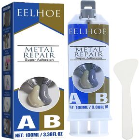 غراء معدني، غراء إصلاح المعادن المصبوبة (A+B)، غراء مقاوم للحرارة العالية للمعادن، لاصق معدني AB ولحام سائل للمعادن بدلاً من اللحام - 50 جرام (PASAWA 1001) in Kuwait