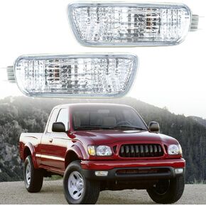 2PCS Side Marker Corner Parking Lights Driver and Passenger Side Front Turn Signals Replacement for 2001-2004 Tacoma 8151004080, TO2531140, 8152004080, TO2530140
