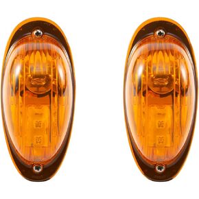 2PCS Turn Signal Light Cab Side Marker Lamp Parking Lights Fit for International Prostar, Durastar 2008-2014 Bulb & LED