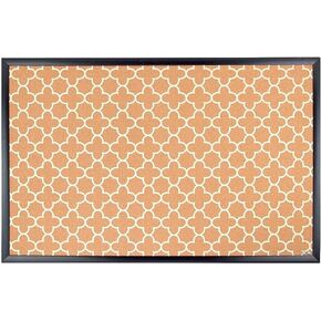 U Brands Fashion Cork Bulletin Board, 36 X 24 Inches, Black Wood Frame