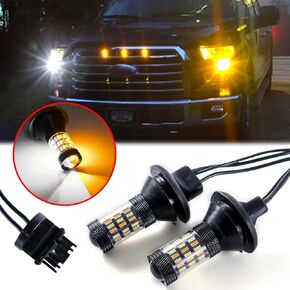 Xotic Tech Switchback Kit Dual-Color LED Compatible with Ford F150 F250 F350 Turn Signal Lights