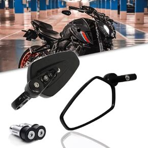 مرايا نهاية شريط DREAMIZER، مرايا عالمية للدراجات النارية رؤية خلفية سوداء لـ CB1000R CBR600R Z1000 Z400 Z650 Z900 DRZ SM GSXR SFV650 Brutale 910R - ذهبي