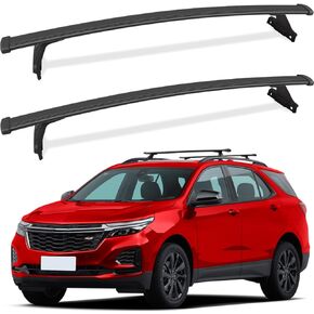 220lbs Roof Rack Cross Bars Compatible with Chevrolet Equinox 2018 2019 (Without Roof Rails), Chevy Heavy Duty Anti-Theft Aluminum Roof Rails Crossbars Luggage Cargo Carrier