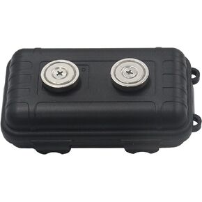 صندوق مفاتيح مخفي ملحقات صندوق تخزين السيارة مقاوم للماء صندوق تخزين مغناطيسي حامل مفتاح مغناطيسي أسفل السيارة أسود in Kuwait