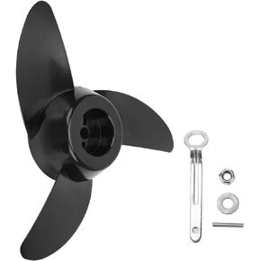 KIMISS Propellers Electric Outboard, Electric Outboard Propeller Kit 3 Blades for 28lb 36lb 46lb 12V 24V Trolling Motors Accessories