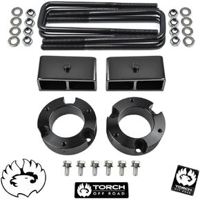 TORCH 3" Front 2" Rear Leveling Lift Kit for 1995-2004 Toyota Tacoma 2WD 4WD TRD SR5 - Models with 6 Lug Wheel Bolt Pattern ONLY