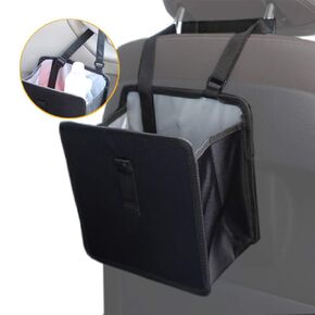 Foldable Car Trash Can, Portable and Hangable on The Back of The Seat