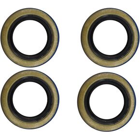 4PCS Trailer Axle Hub Wheel Grease Seals 12192TB Double Lip 1.249'' X 1.983'' for 2000-2200# Axles