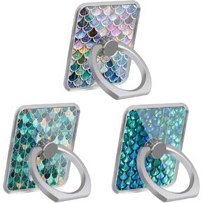 الهاتف الخليوي الحب الدائري حامل حامل واضح الماس فنجر قبضة حلقة 360 درجة دوران البنصر حامل أزرق أخضر ملون حورية البحر المقاييس in Kuwait