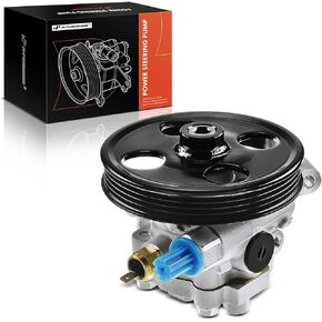 A-Premium Power Steering Pump, with Pulley, Compatible with Ford Fusion 2010-2012, Edge 2007-2010 & Lincoln MKZ 2007-2012, MKX 2007-2010, 3.5L, Replace # 63178N, 8T433A696AA