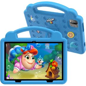 Kids Tablet 10 Inch, Android 12 Tablet 3GB RAM 64GB Storage,Tablet for Kids with Time Limits, Age Filters, and More with Parental Controls,Google Playstore YouTube Netflix for Boys Girls(Blue)