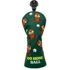 Barudan Golf Groundhog Golf Driver Head Cover Headcover 3 Wood Cover Hybrid Headcover Putter Head Cover -Fairway Rescue Wood Head Cover fits for Cobra, Taylormade, Ping