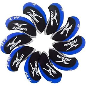 10X Blue & Black Golf Iron HeadCover Neoprene for Mizuno MP69 JPX-85 EX Clubs New Gift