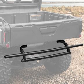 Rear Bumper Guard for Can-Am Defender HD5 HD8 HD7 HD9 HD10 Max 2016-2023, A & UTV PRO Heavy Duty Combined Rear Brushguard Protector Accessories, Black, 1 Set