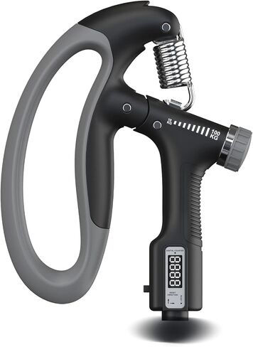 Grip Strength Trainer, Hand Grip Strengthener, Forearm Strengthener with Adjustable Resistance 22-220Lbs, grip strength,for Strength Muscle Building and Injury Recover in Saudi Arabia