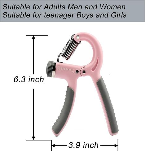 Grip Strengthener 5-60kg Rubber Handle Adjustable Stretcher Hand Trainer Forearm Finger Wrist Gripper Exerciser Squeezer Workout 1 Pack in Saudi Arabia