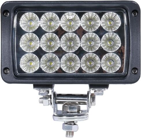 مصباح عمل LED مستطيل الشكل مقاس 6.2 بوصة للطرق الوعرة ومصباح أمامي، شعاع فيضان طويل المدى 60 درجة لجرار شاحنة الدفع الرباعي، 6000 كلفن أبيض بارد و45 وات مصباح ضباب فائق السطوع، مع أقواس قابلة للتعديل، حزمة من 2 in Kuwait