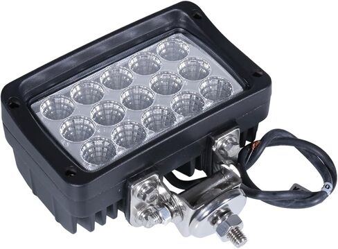 مصباح عمل LED مستطيل الشكل مقاس 6.2 بوصة للطرق الوعرة ومصباح أمامي، شعاع فيضان طويل المدى 60 درجة لجرار شاحنة الدفع الرباعي، 6000 كلفن أبيض بارد و45 وات مصباح ضباب فائق السطوع، مع أقواس قابلة للتعديل، حزمة من 2 in Kuwait