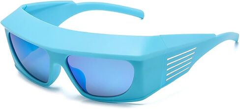 Vintage Cycling Sunglasses - Kurt Cobain Clout Goggles - Oversized Rectangular Frames - Retro Eyewear in Saudi Arabia